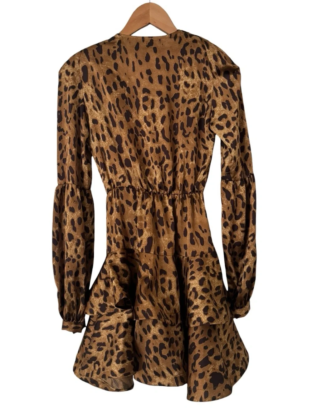 Bronx & Banco Leo Ruffled Animal-Print Mini Dress - Picture 3 of 4